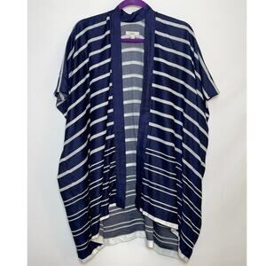 LOFT Maritime Stripe Kimono - Size M/L - Soft‎ with Fabulous Drape